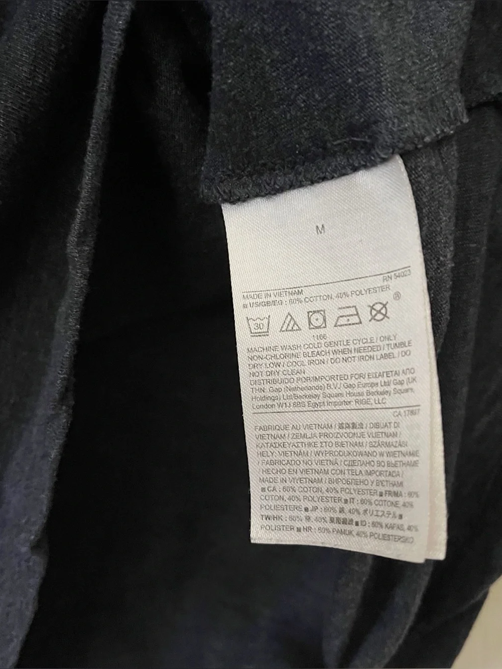 Banana Republic Crewneck Pocket Tee Men's Size M Blue Cotton Easy Care Casual